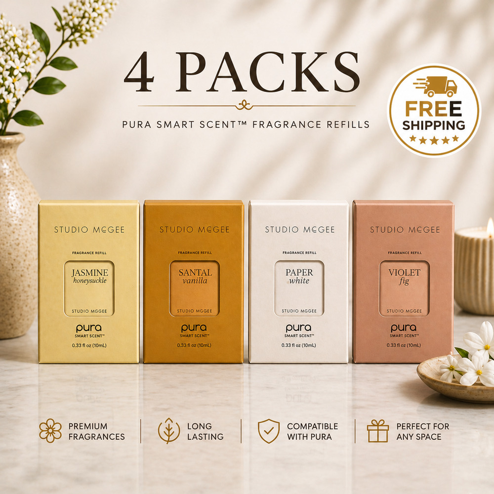 Studio McGee Pura Smart Scent Refill 4 Pack Mixed Scents 10ml Original